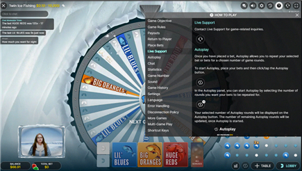 Ice Fishing supporto live